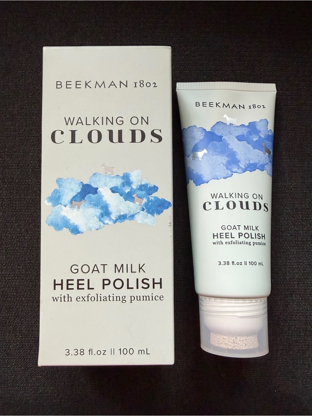 Beekman 1802 Walking on Clouds Goat Milk Heel Foot Polish Scrub with Pumice